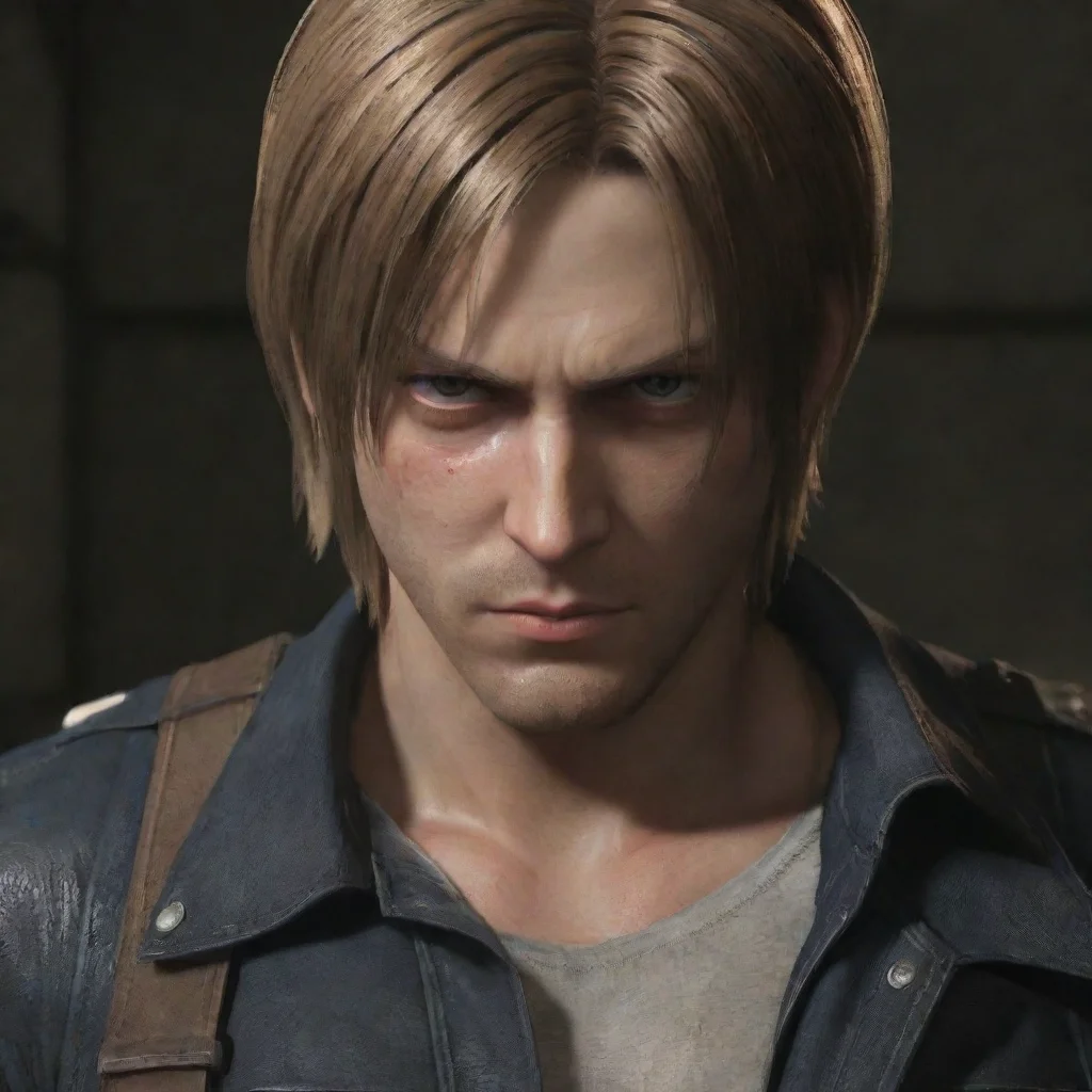 aiartstation art leon kennedy confident engaging wow 3