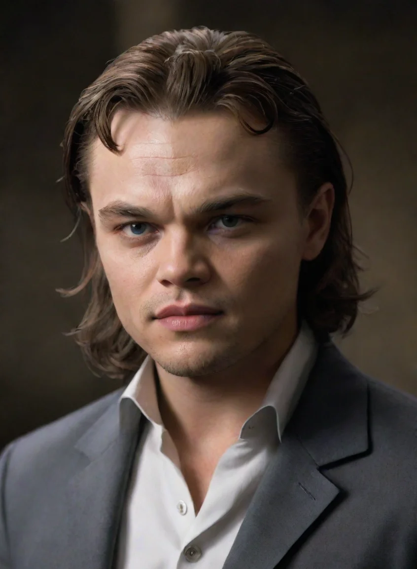 aiartstation art leonardo di caprio hd realistic vampire confident engaging wow 3 portrait43