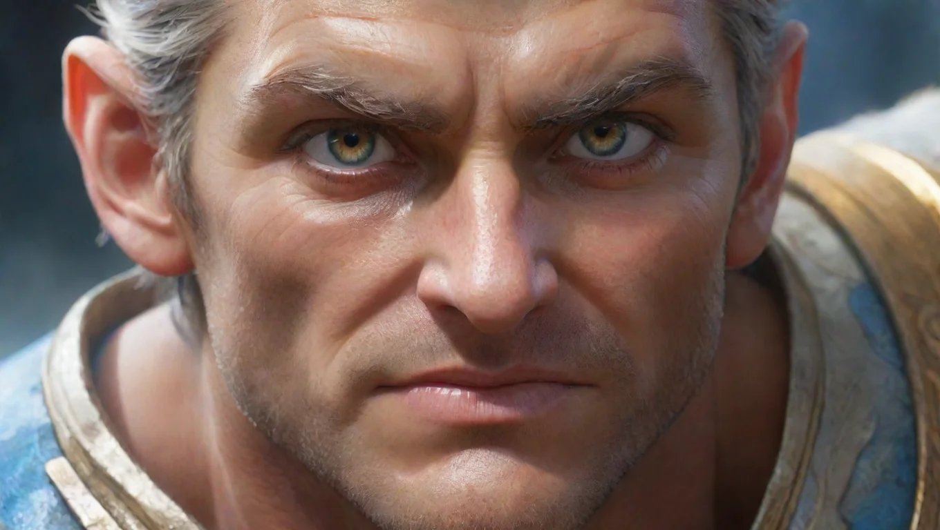 aiartstation art life force champion heroic character energetic wonderful fantasy character humble kind close up face eyes clear wow man confident engaging wow 3 widescreen