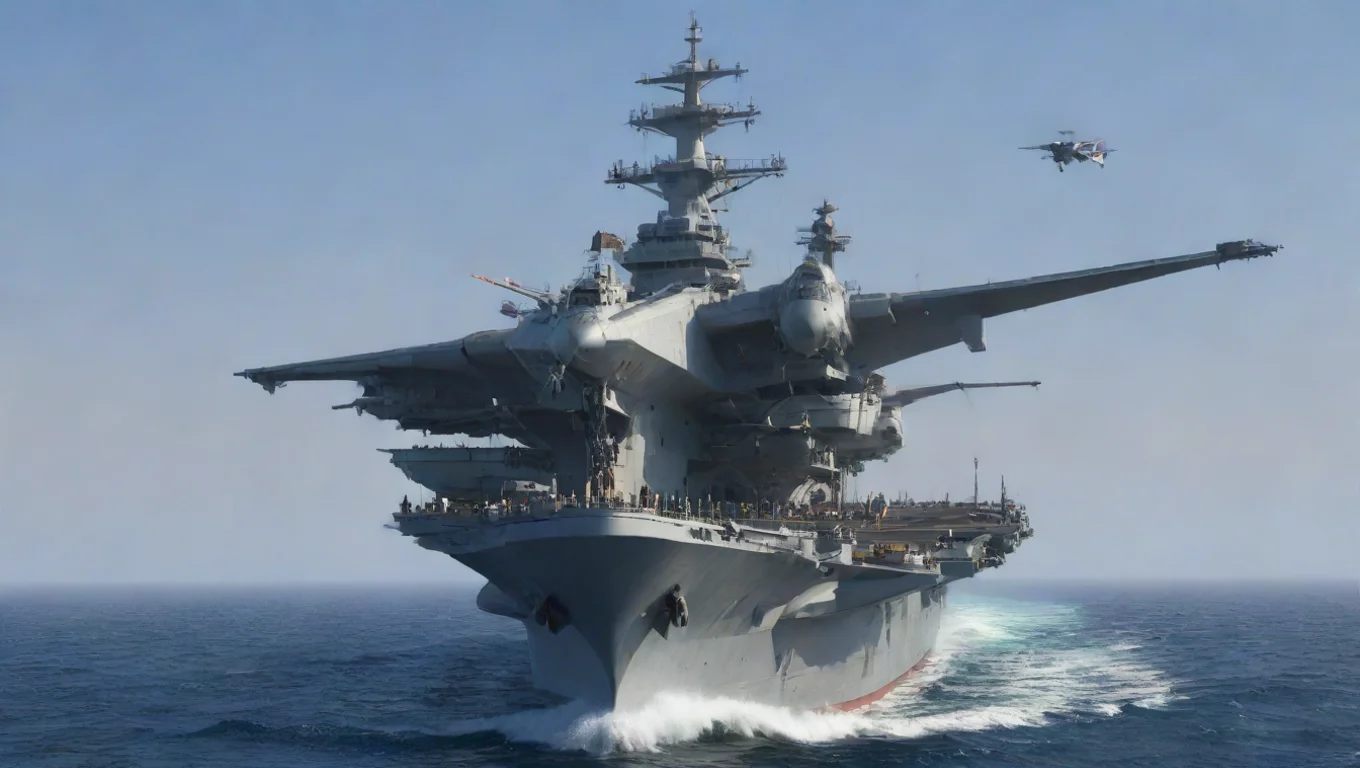 aiartstation art light aircraft carrier with 2 catapult and 48 mk41 vls cells confident engaging wow 3 widescreen