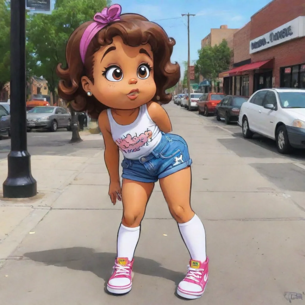 artstation art lil miss poops her pants poops her pants in public cartoon art confident engaging wow 3