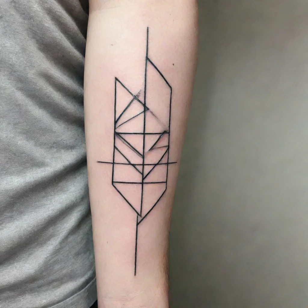 aiartstation art linear geometric tattoo confident engaging wow 3