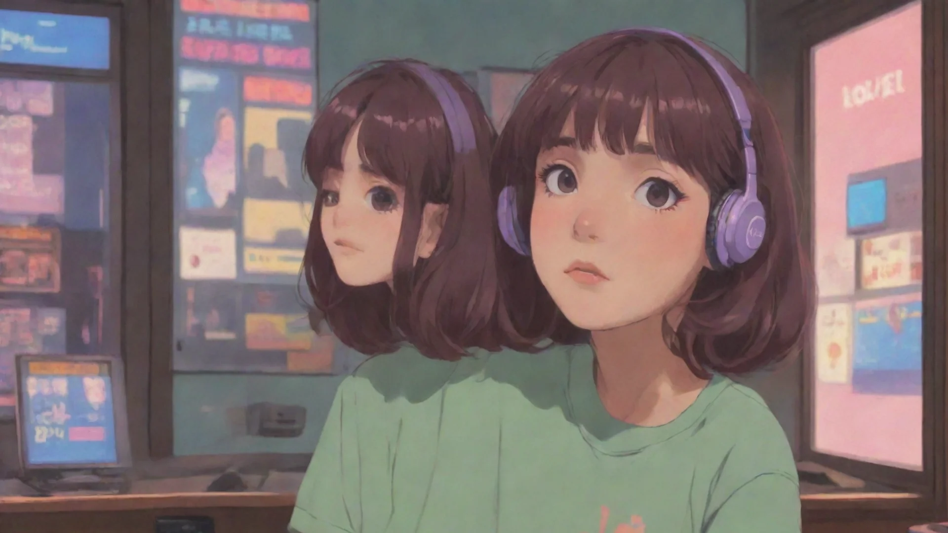 artstation art lofi girl  confident engaging wow 3 wide