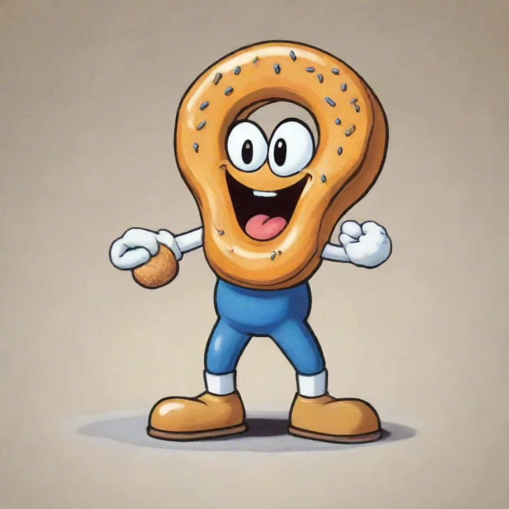 aiartstation art long john donut cuphead style confident engaging wow 3