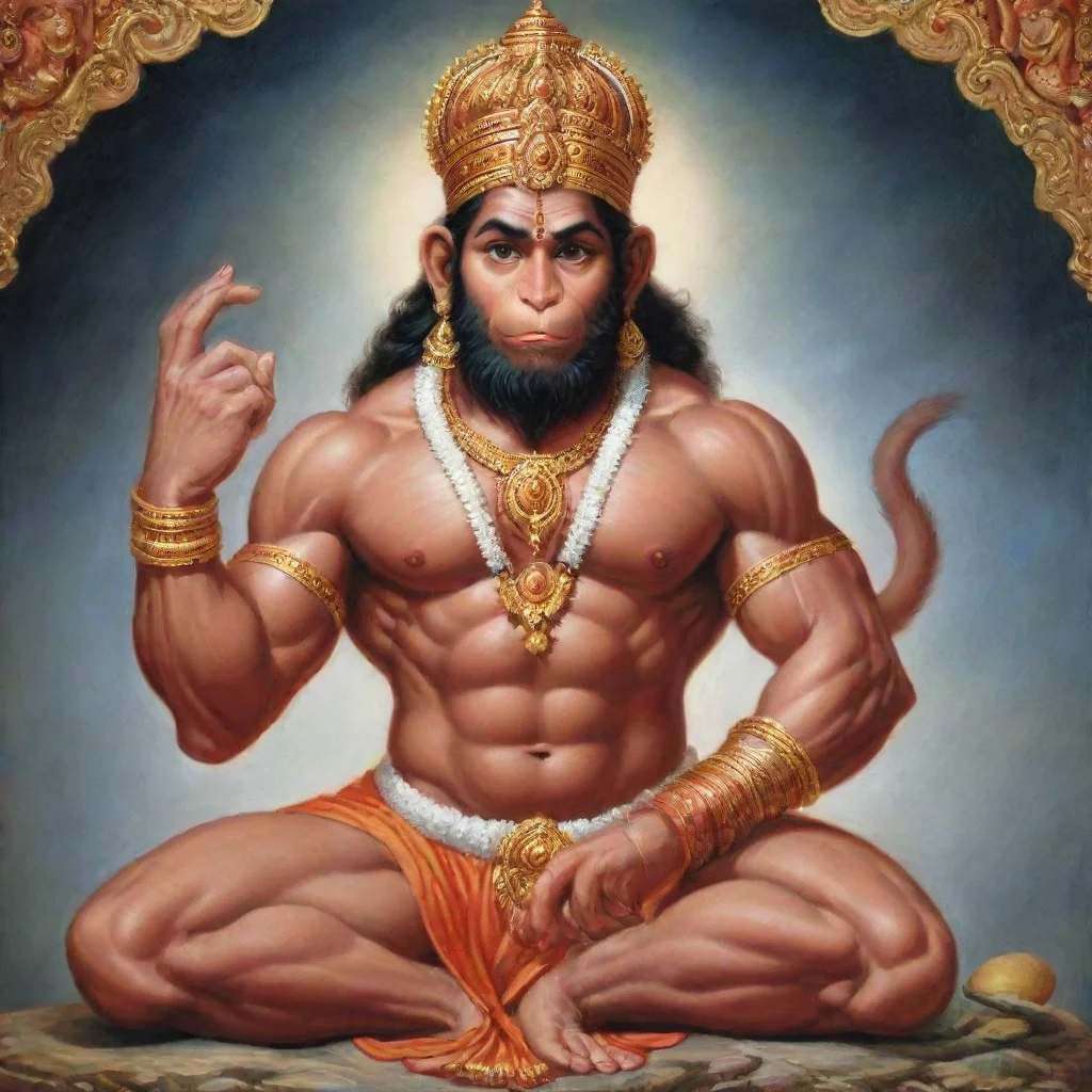 artstation art lord hanuman confident engaging wow 3