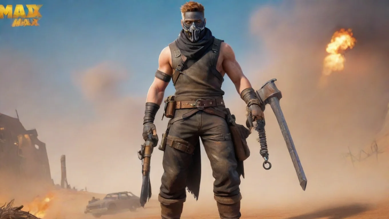 artstation art mad max fortnite skin confident engaging wow 3 widescreen