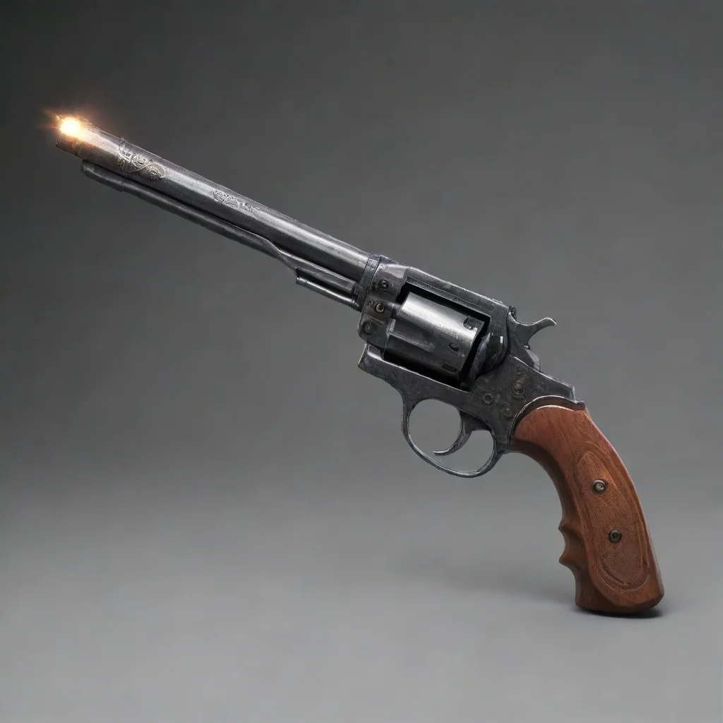 aiartstation art magic wand revolver weapon confident engaging wow 3