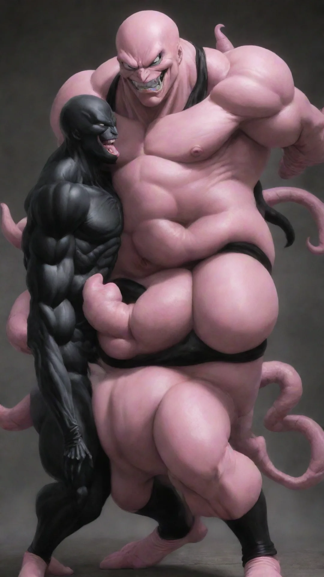 artstation art majin buu and venom confident engaging wow 3 tall