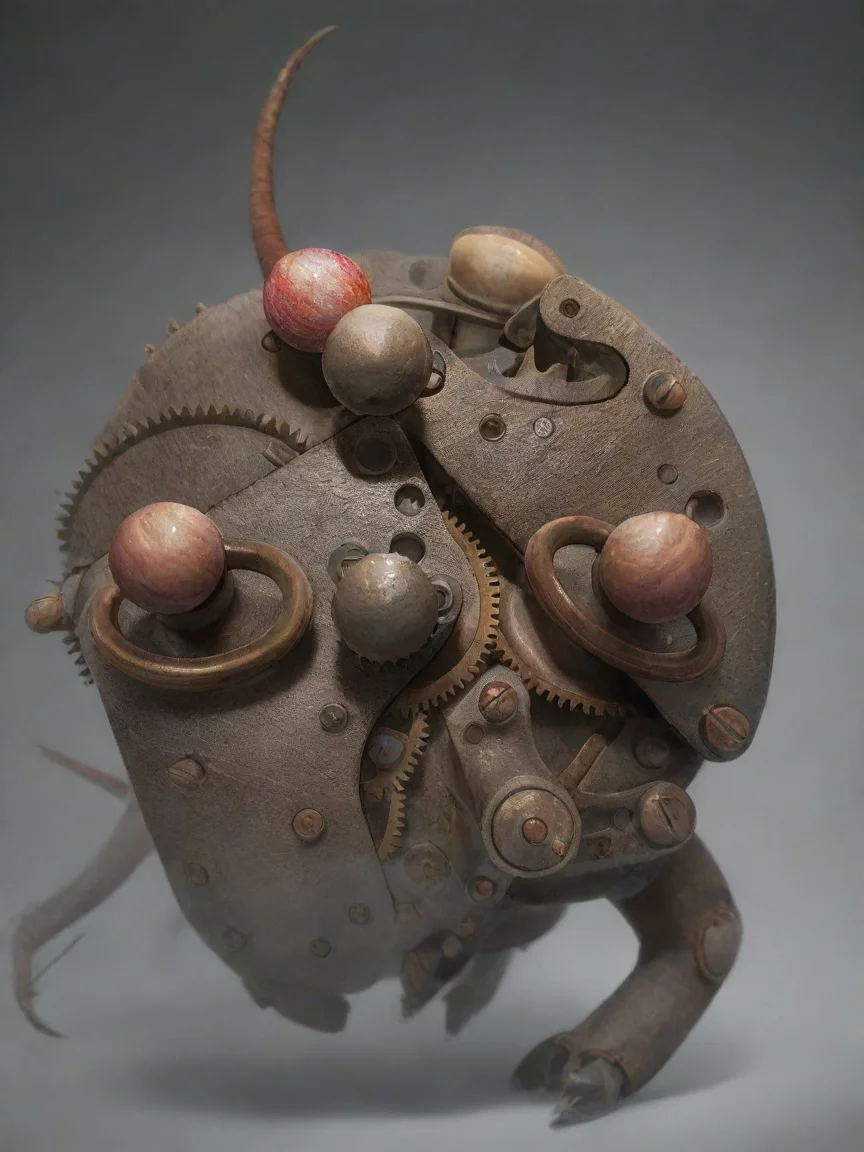 aiartstation art make a monster using this image. is a mechanical monster with long arms an claws and mechanical bulky legs. confident engaging wow 3