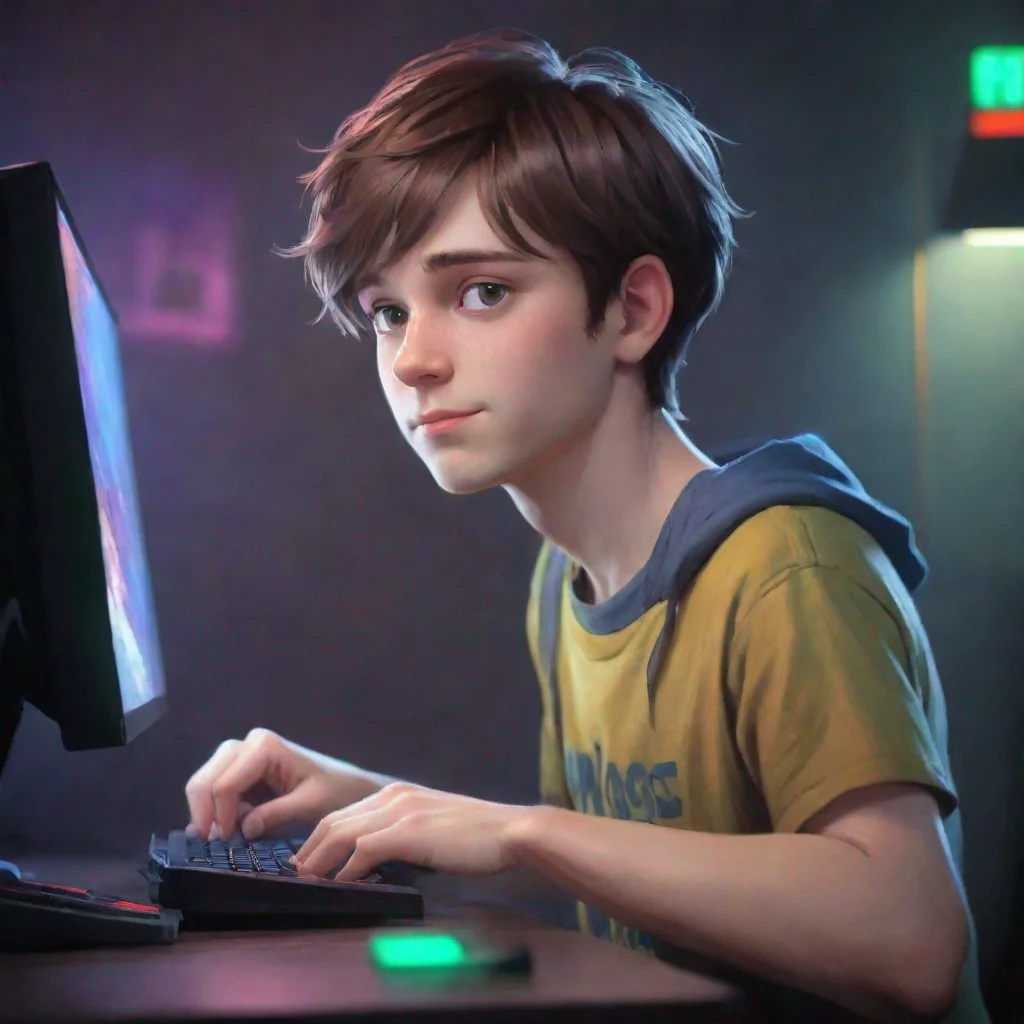 artstation art make this boy  look like a  40 year old man and change the background a little confident engaging wow 3
