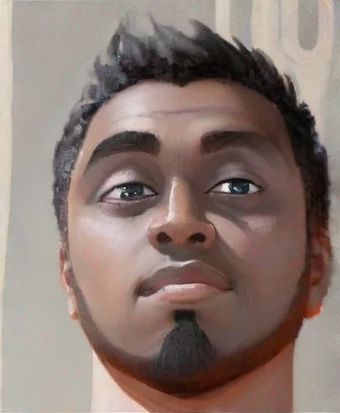 artstation art make this man black confident engaging wow 3