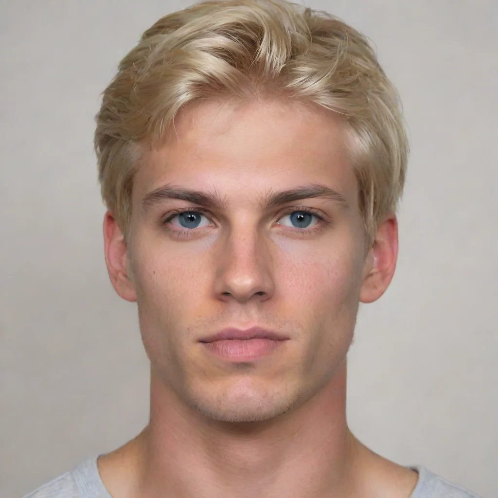 artstation art male blonde normal built confident engaging wow 3