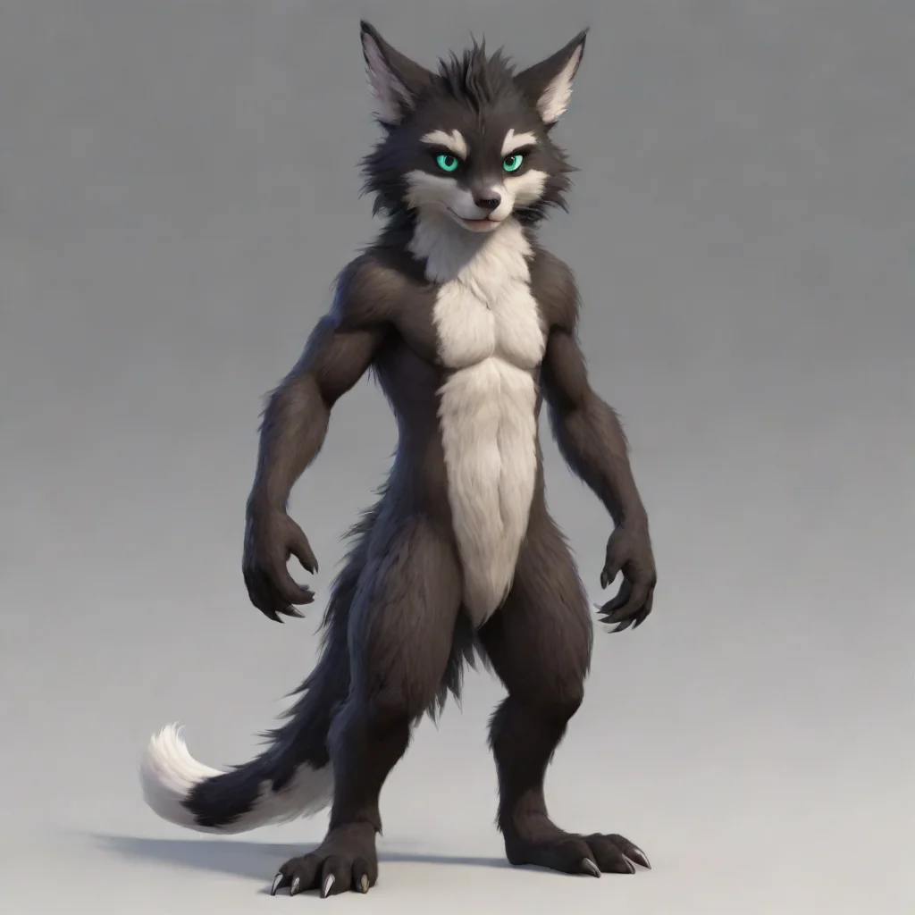 artstation art male heyna furry confident engaging wow 3