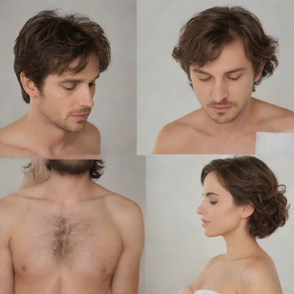 artstation art man becoming in a beautiful woman sequence confident engaging wow 3