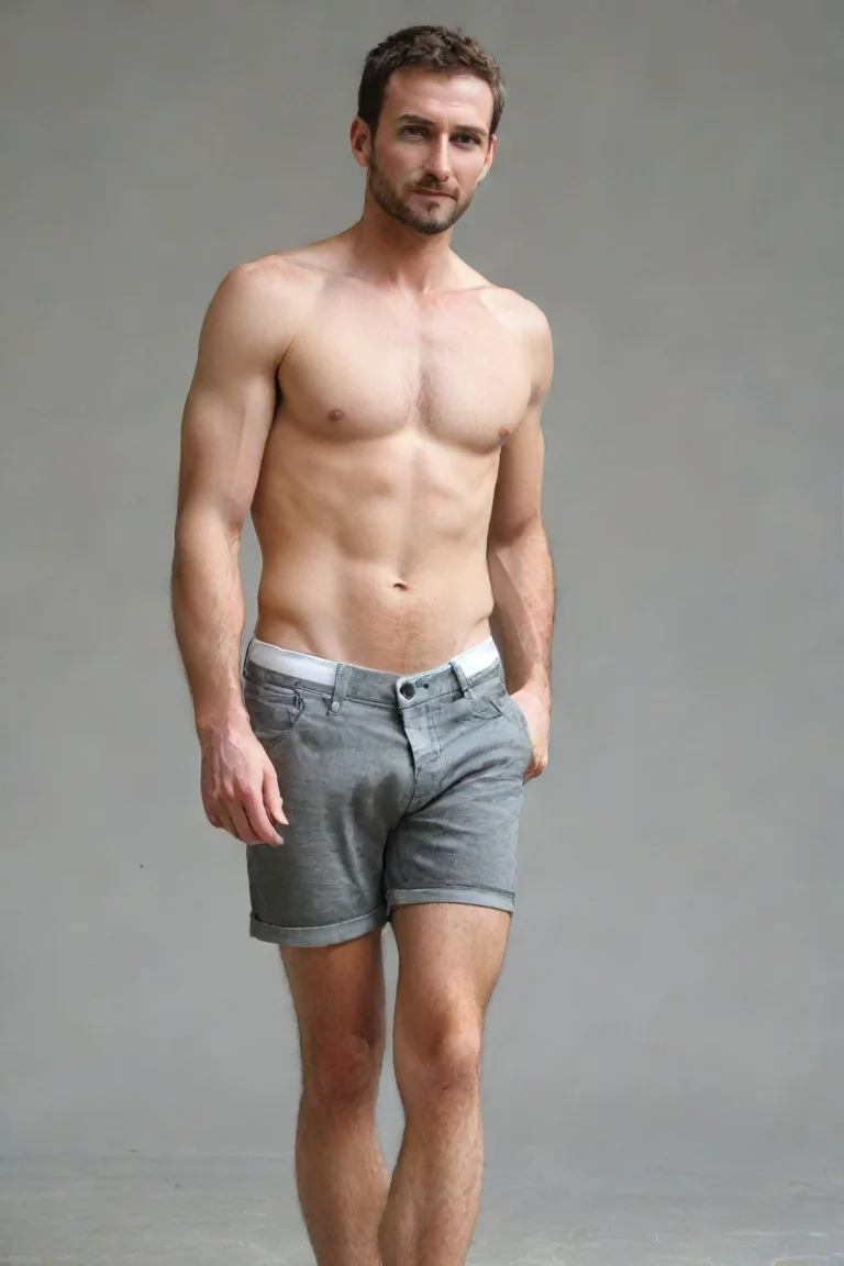 aiartstation art man has a very obvious erection in his shorts  confident engaging wow 3 portrait