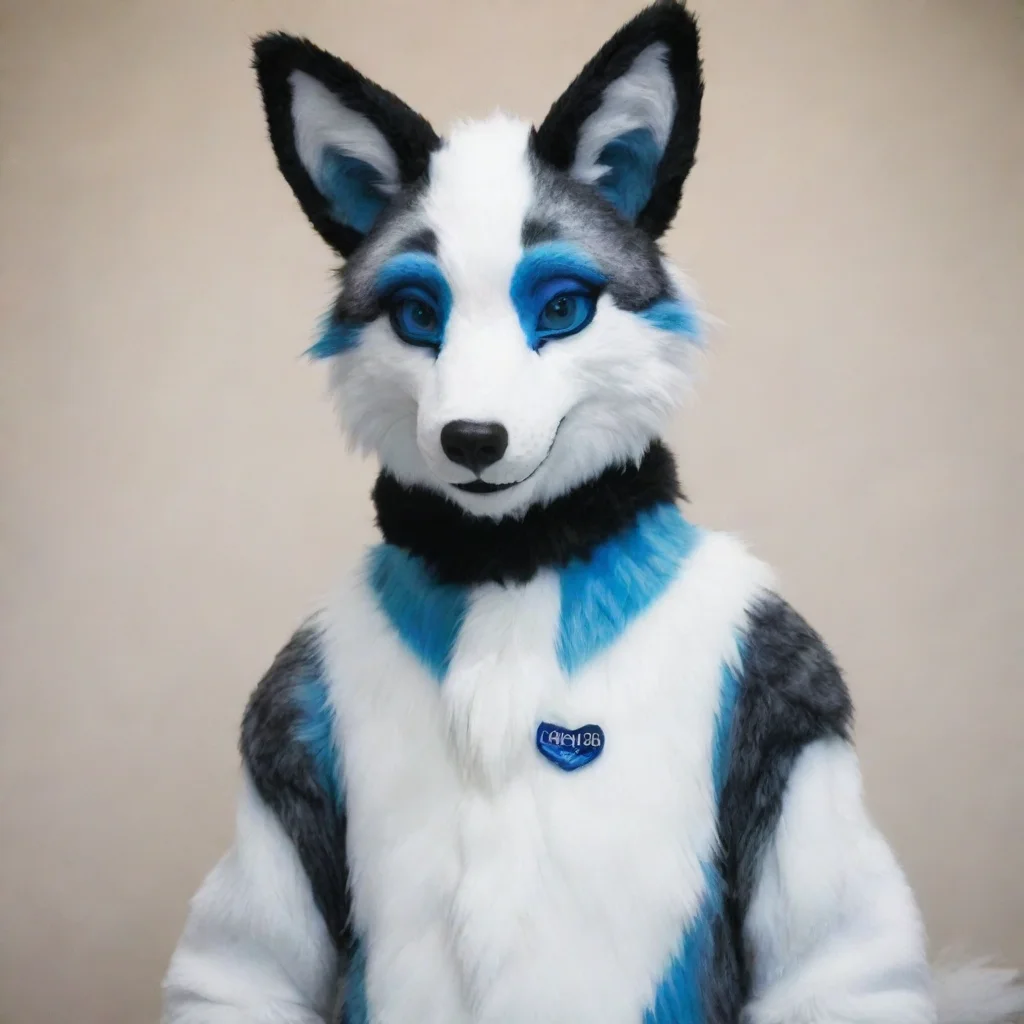 aiartstation art man in arcticfox fursuit confident engaging wow 3