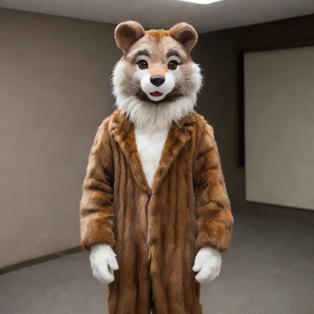 artstation art man in mink fursuit confident engaging wow 3