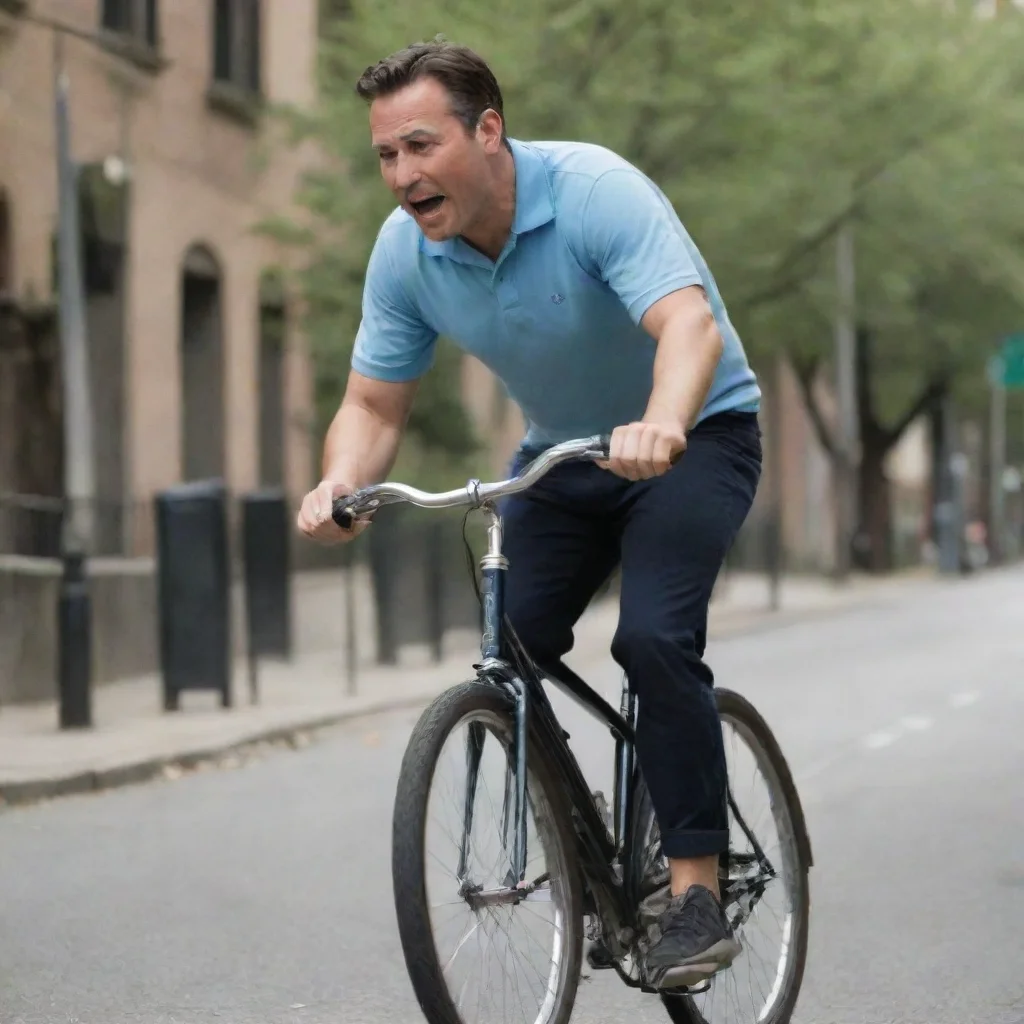 aiartstation art man riding bike confident engaging wow 3