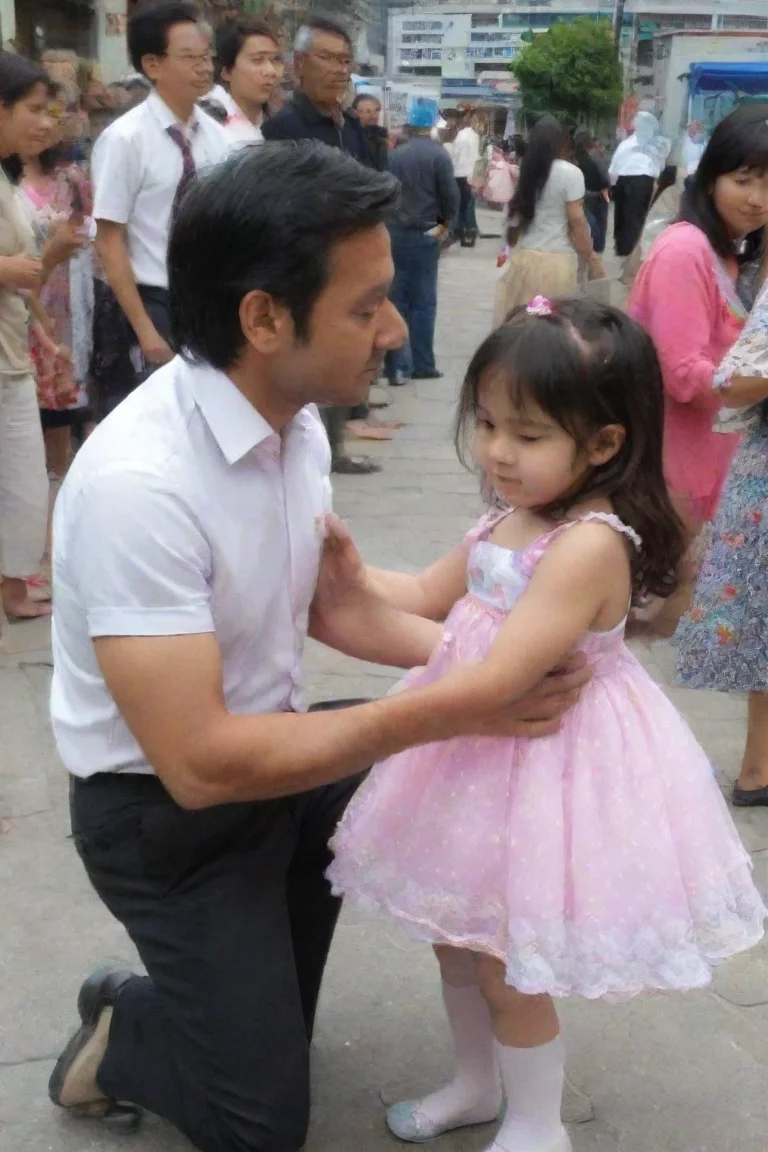 aiartstation art man touches a little girl inappropriately  confident engaging wow 3 portrait