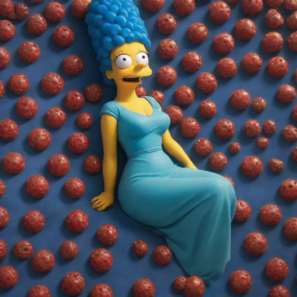 artstation art marge simpson bed of ants trypophobia confident engaging wow 3