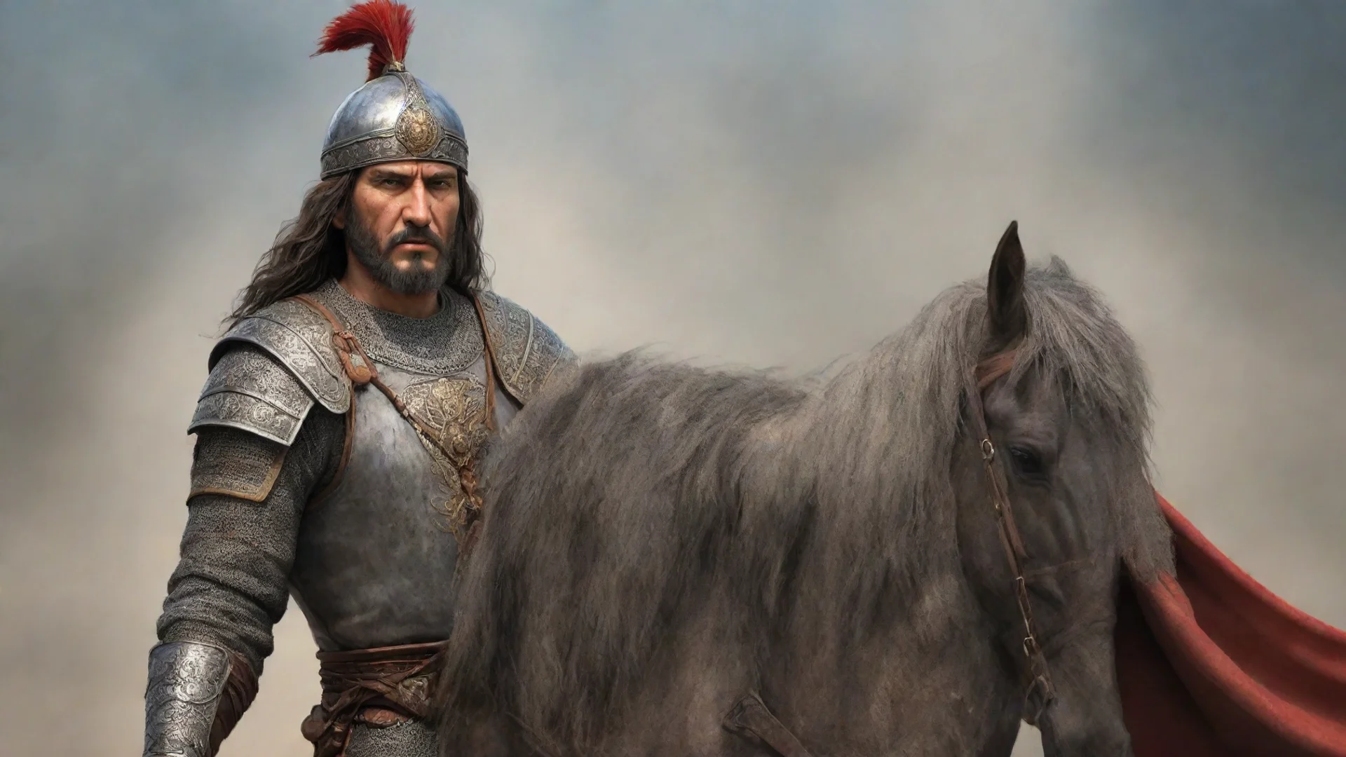 aiartstation art medieval turkish warrior realistic and majestic confident engaging wow 3 hdwidescreen