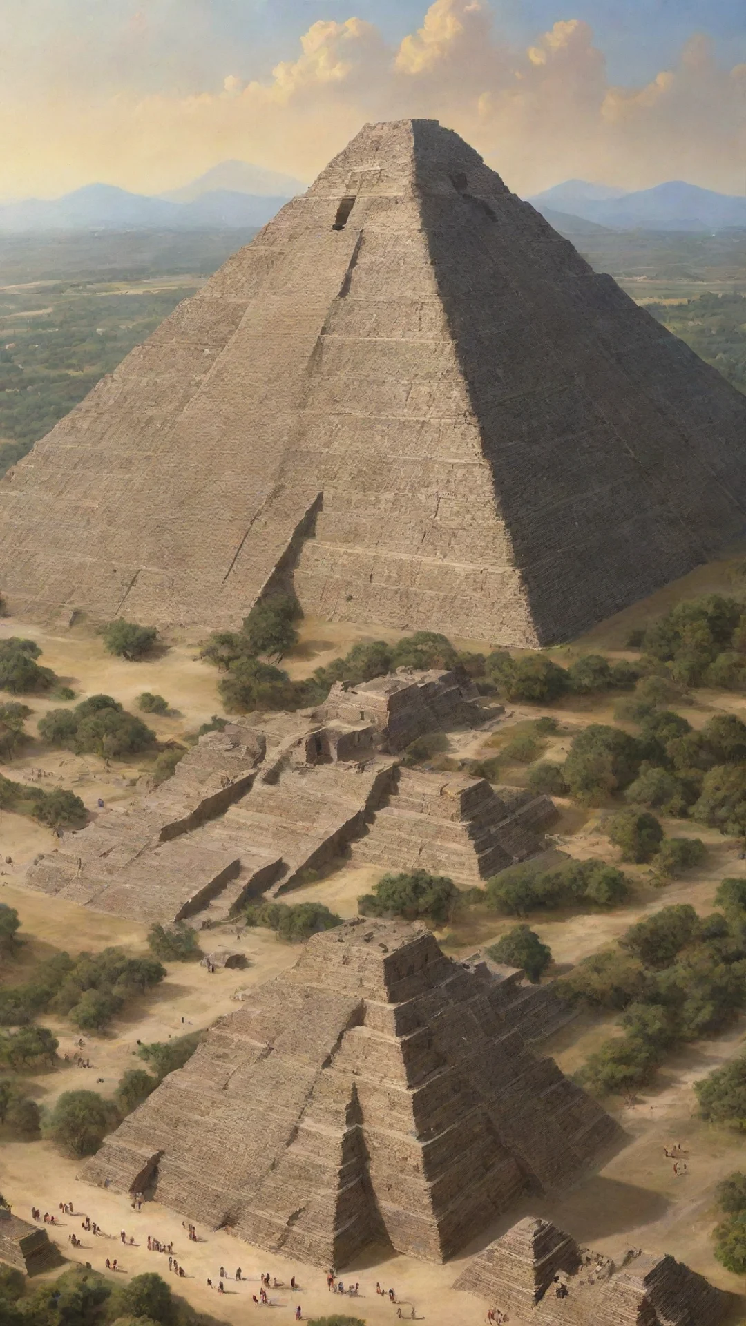 artstation art mexico pyramid with civilization  confident engaging wow 3 hdtall