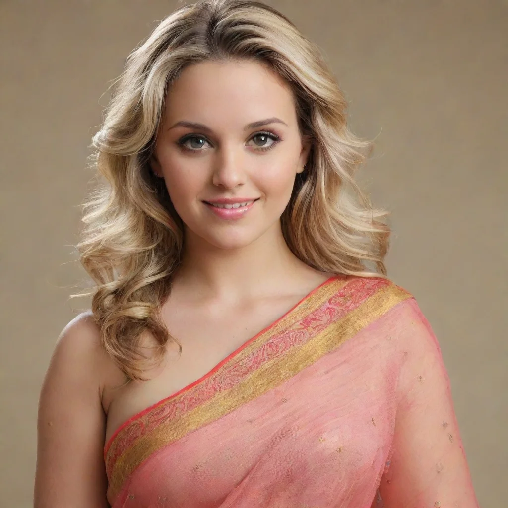 artstation art mia malkova in saree confident engaging wow 3