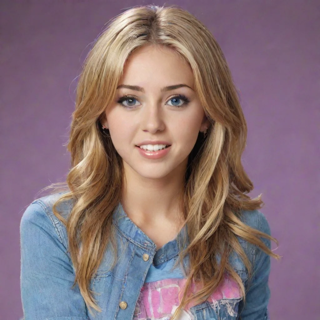 aiartstation art miley cyrus as hannah montana  confident engaging wow 3