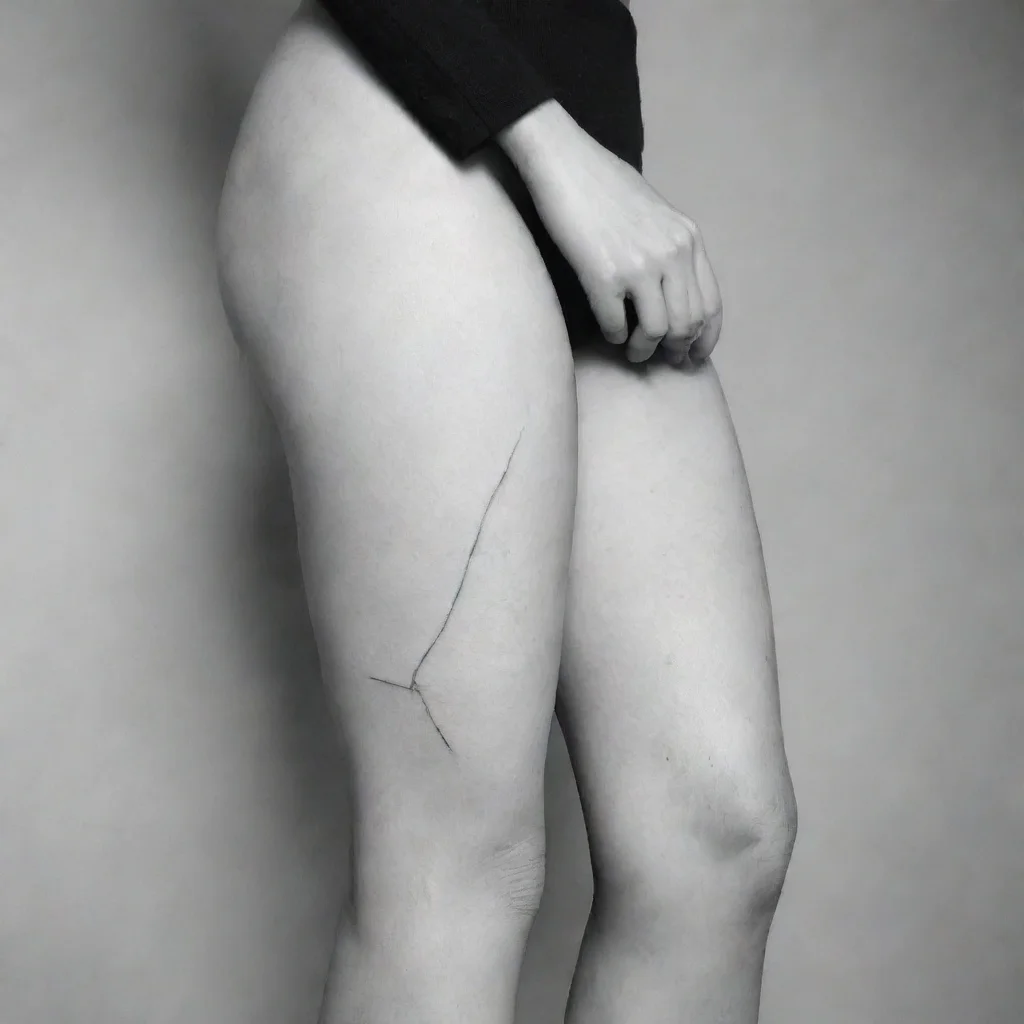 aiartstation art minimalistic womanfine line black and white tattoo confident engaging wow 3