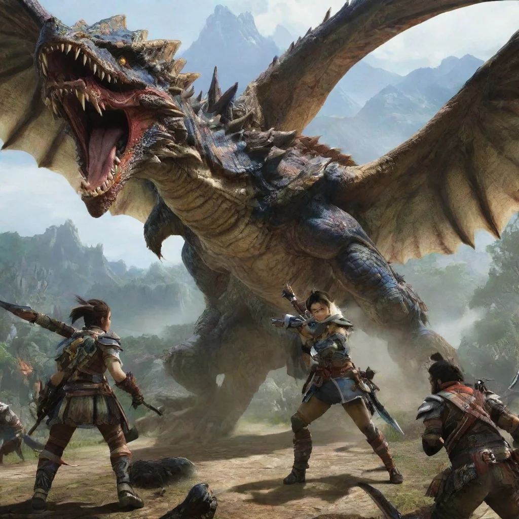 artstation art monster hunter confident engaging wow 3