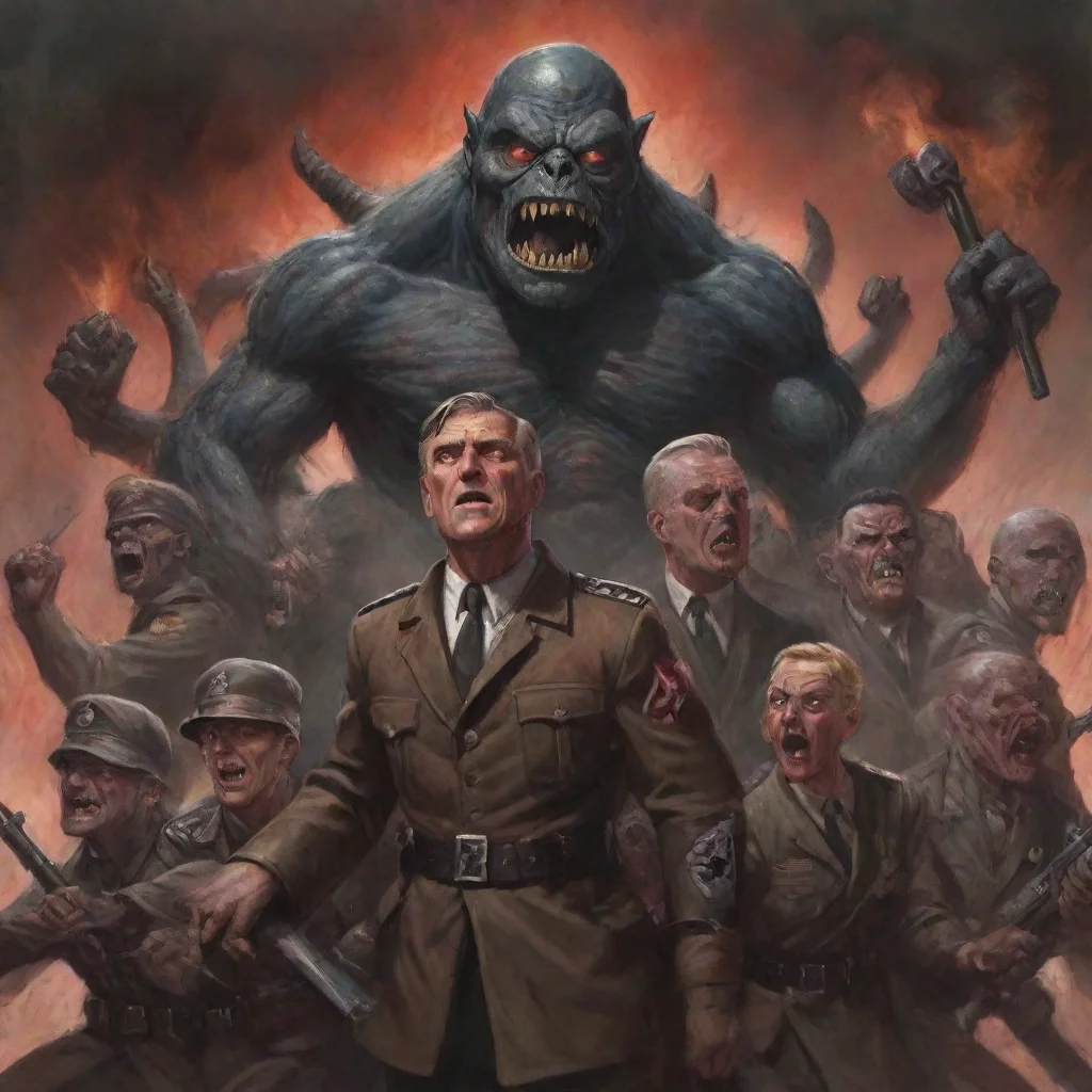 artstation art monster nazis  confident engaging wow 3