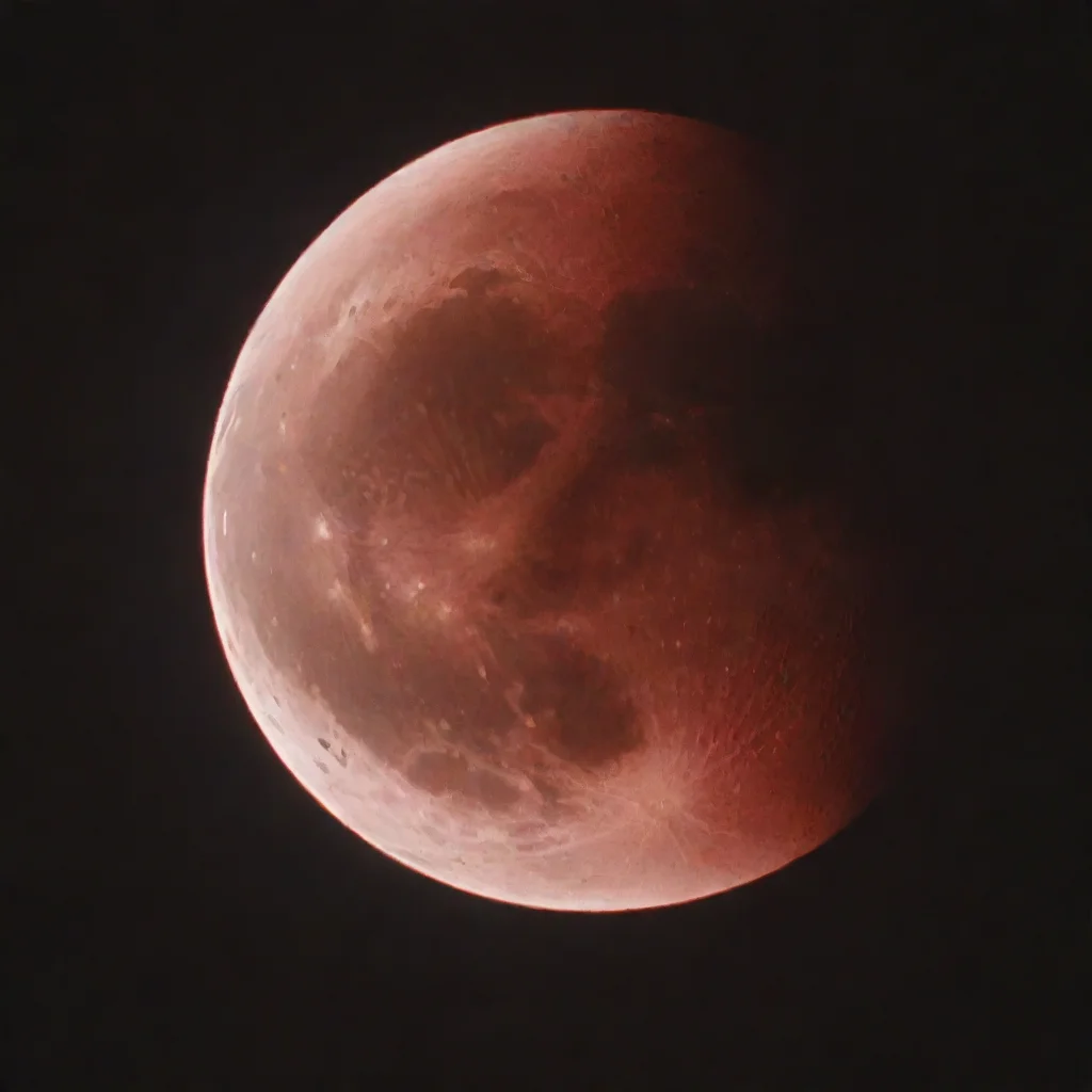 artstation art moon red confident engaging wow 3