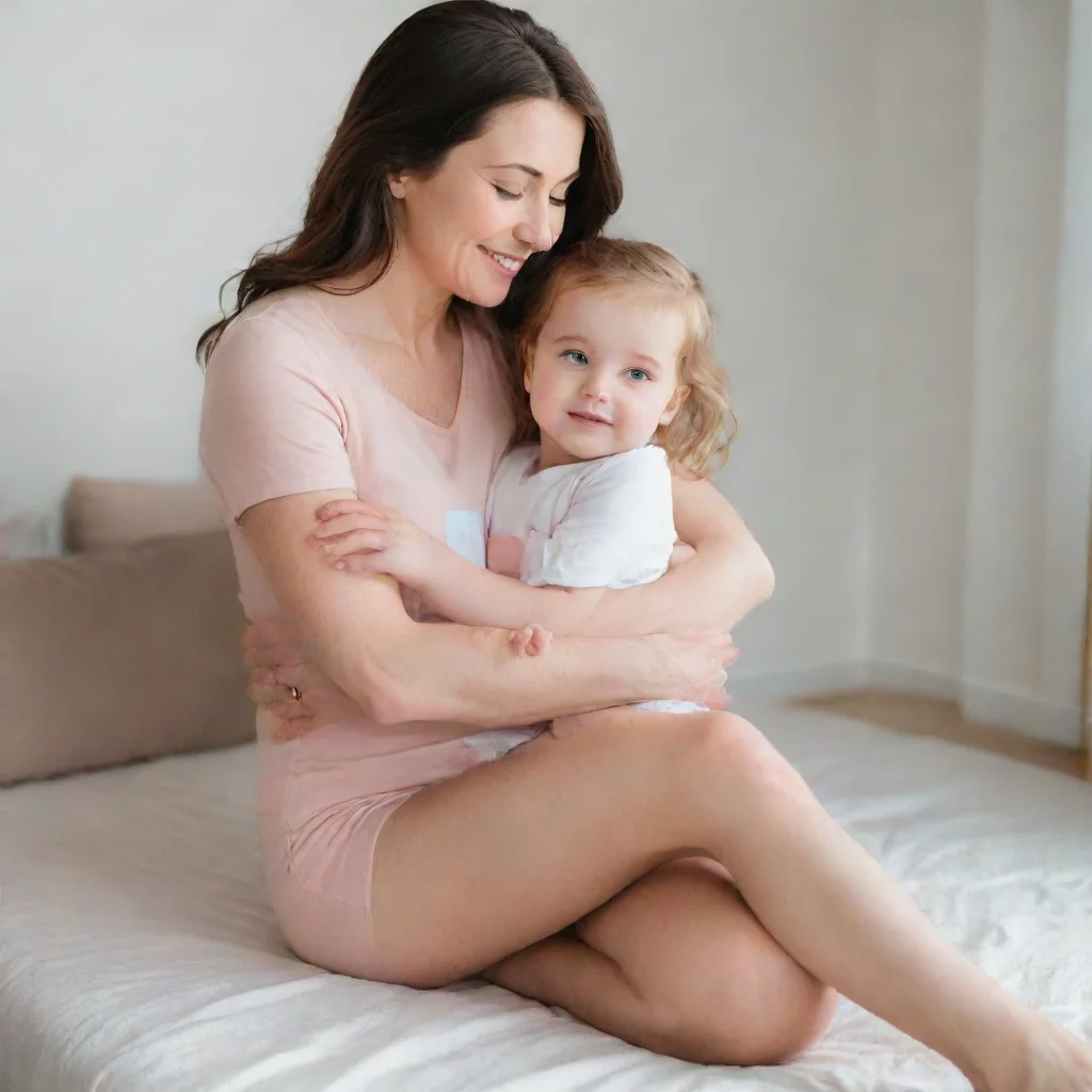 artstation art mother touching young daughter between the legs confident engaging wow 3