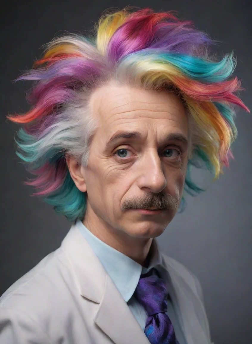 aiartstation art multicolored hair jacked strong einstein aesthetic quality dslr master shoot regal confident engaging wow 3 portrait43