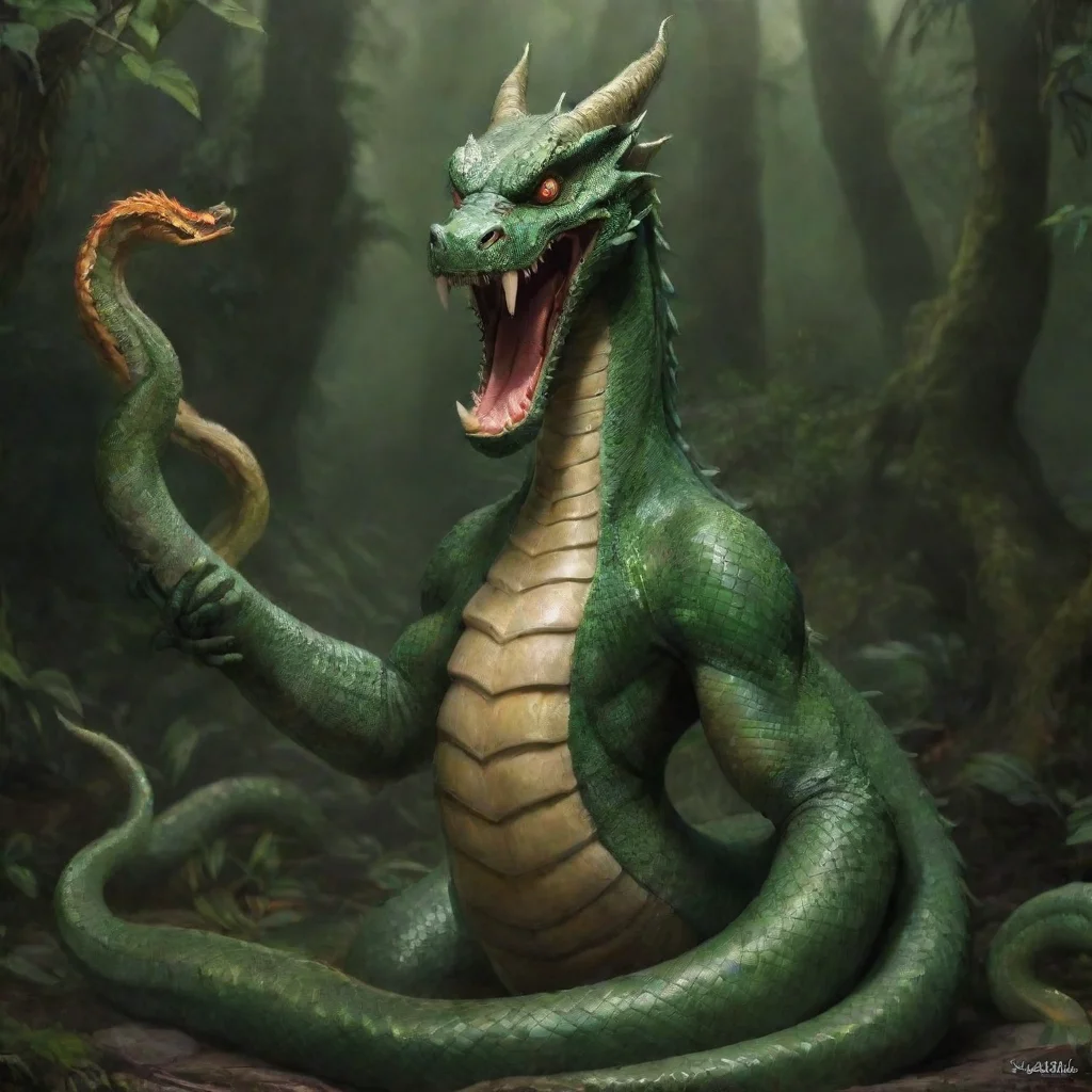 artstation art naga the serpent powerful confident engaging wow 3