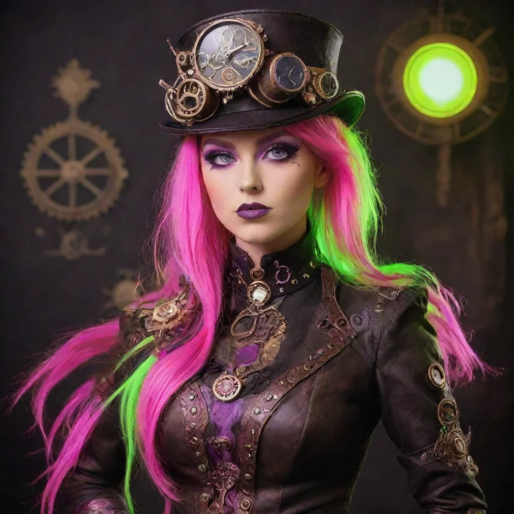 aiartstation art neon punk steampunk steampunk steampunk confident engaging wow 3