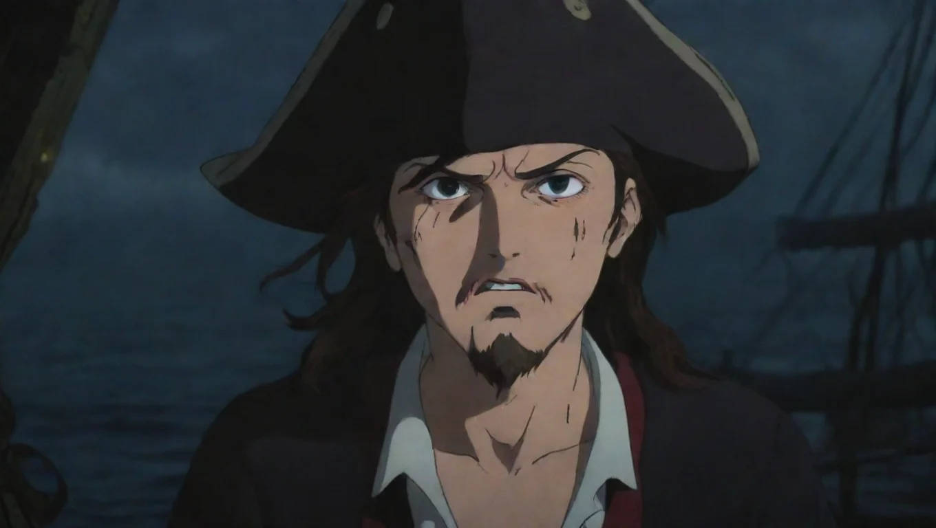 artstation art nervous pirate talking hd ghibli anime aesthetic dark horror 1800 vibe pirates ruthless confident engaging wow 3 widescreen