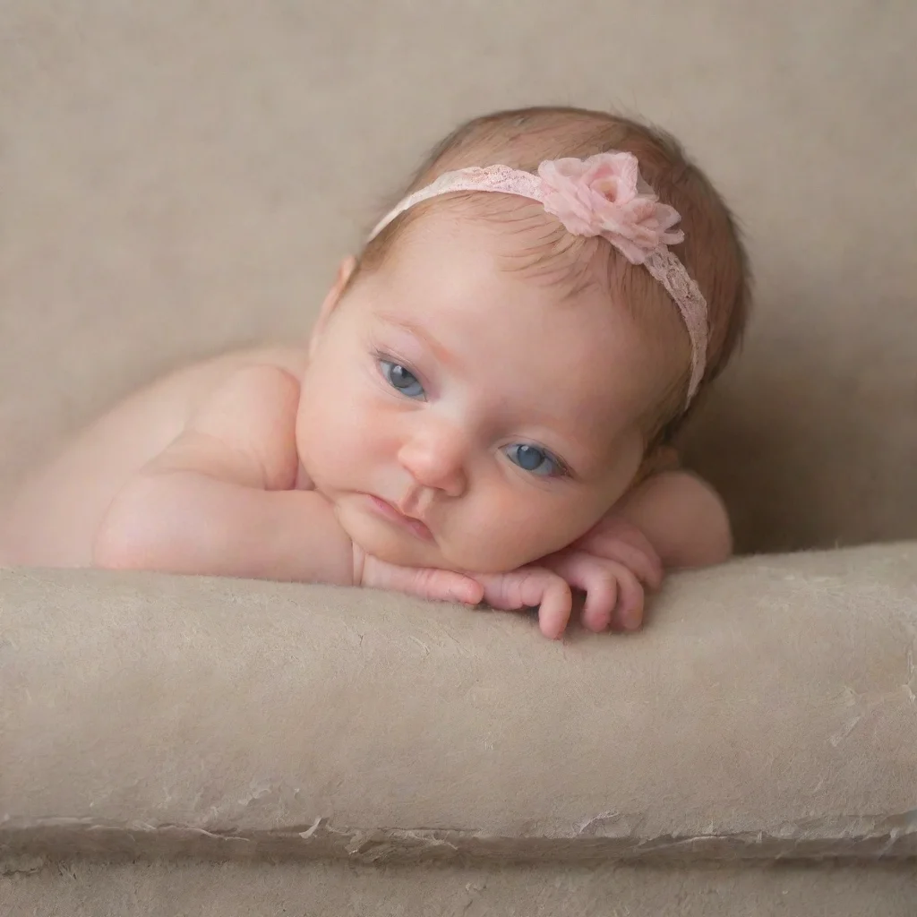artstation art newborn baby on a ledge confident engaging wow 3
