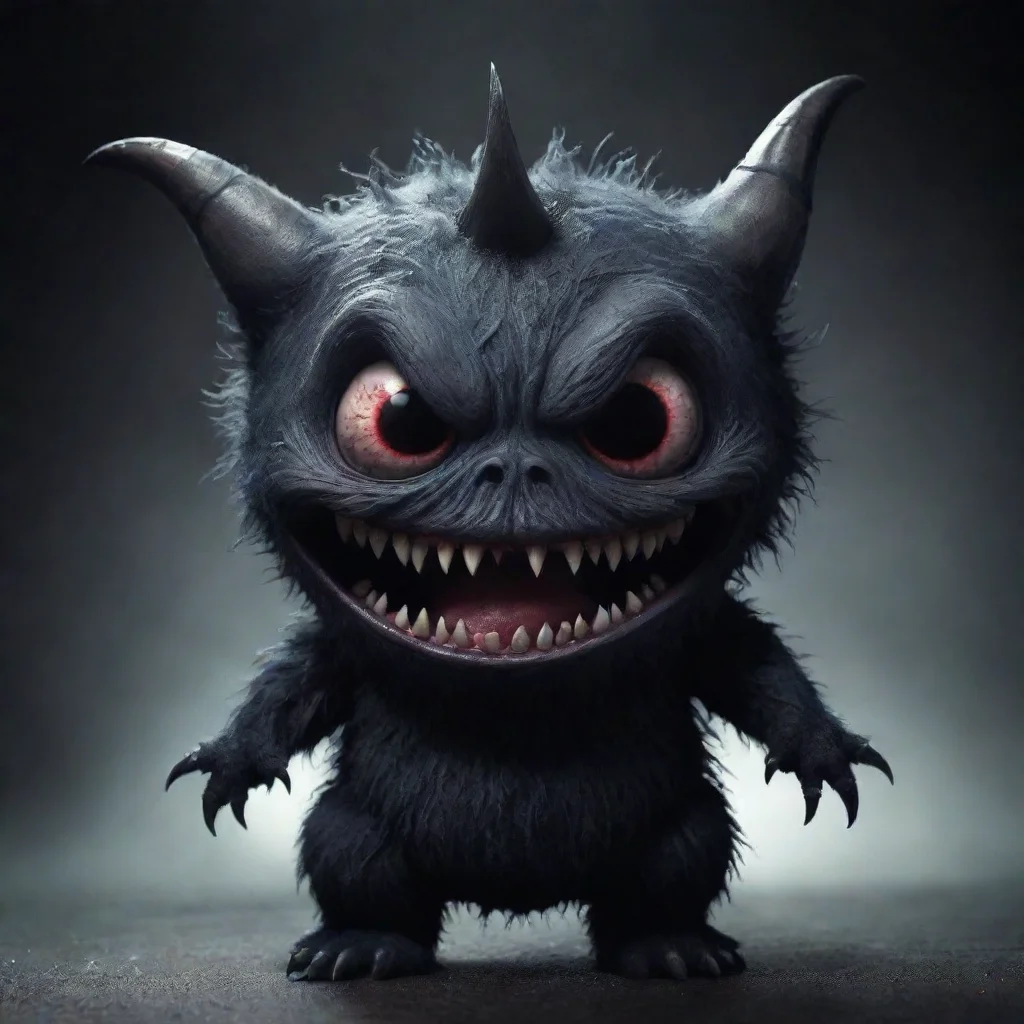 aiartstation art nightmare monster scary but cute confident engaging wow 3