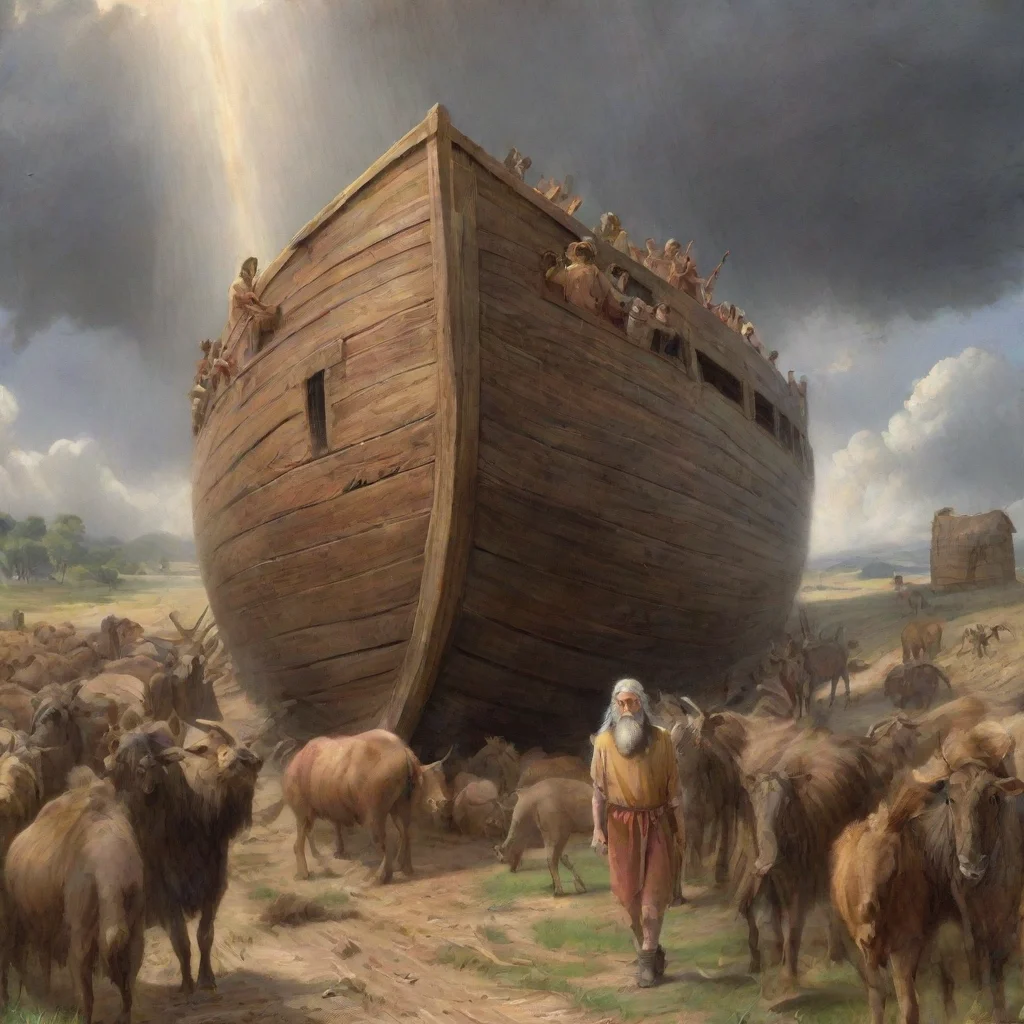 artstation art noah and  the ark confident engaging wow 3