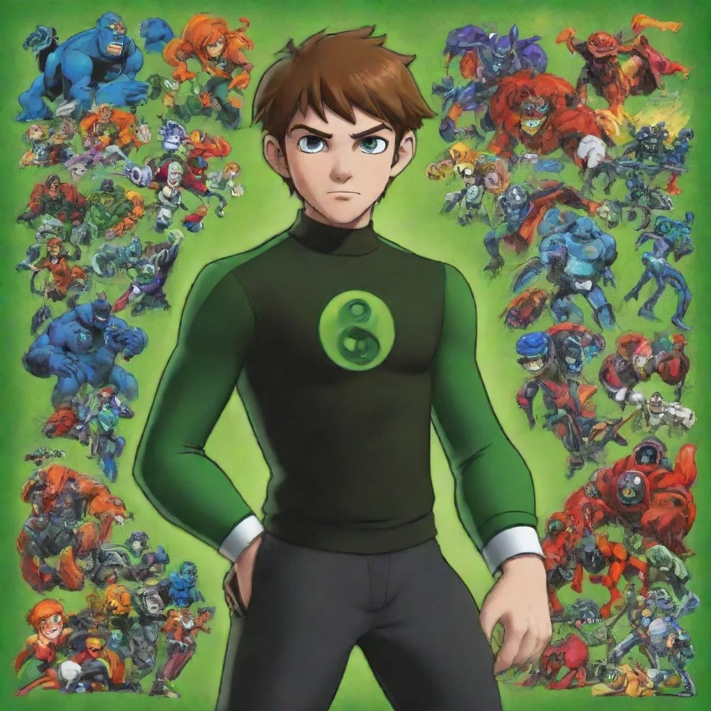aiartstation art nostalgic colorful ben 10 tennyson what is that supposed to mean i am way too busy to understand your point go away confident engaging wow 3
