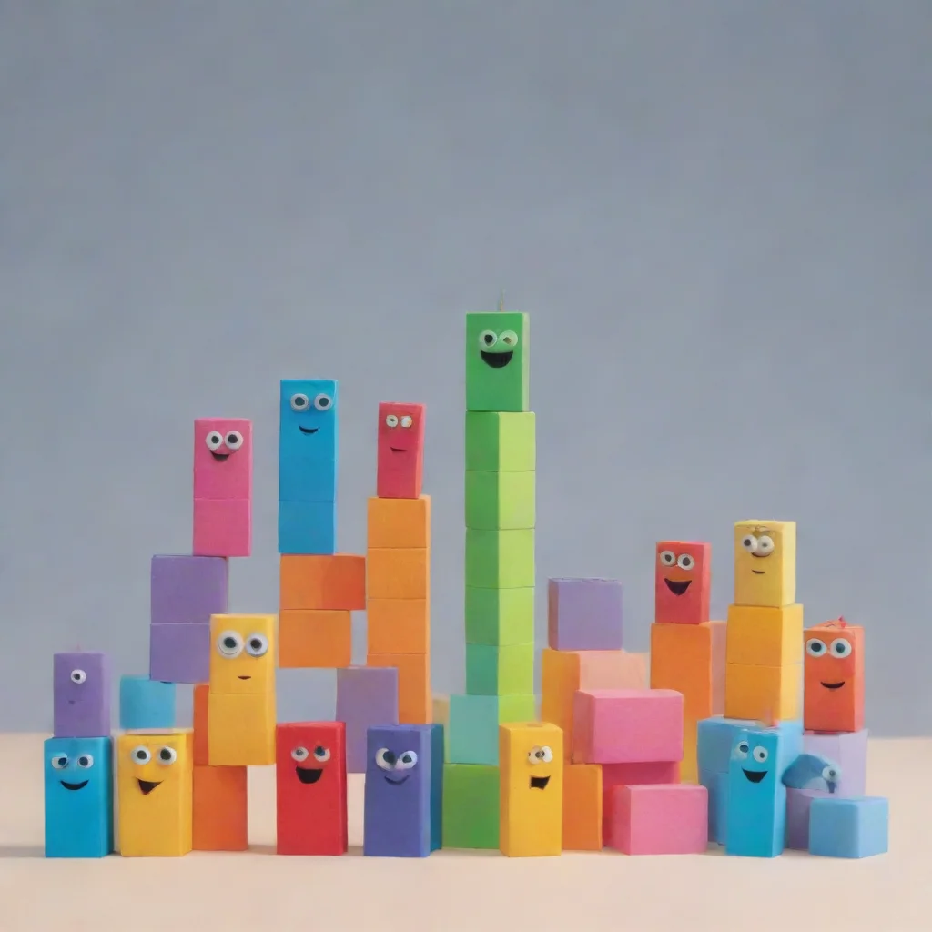 aiartstation art numberblocks confident engaging wow 3