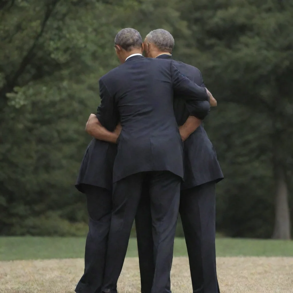 artstation art obama taking it from the back. confident engaging wow 3