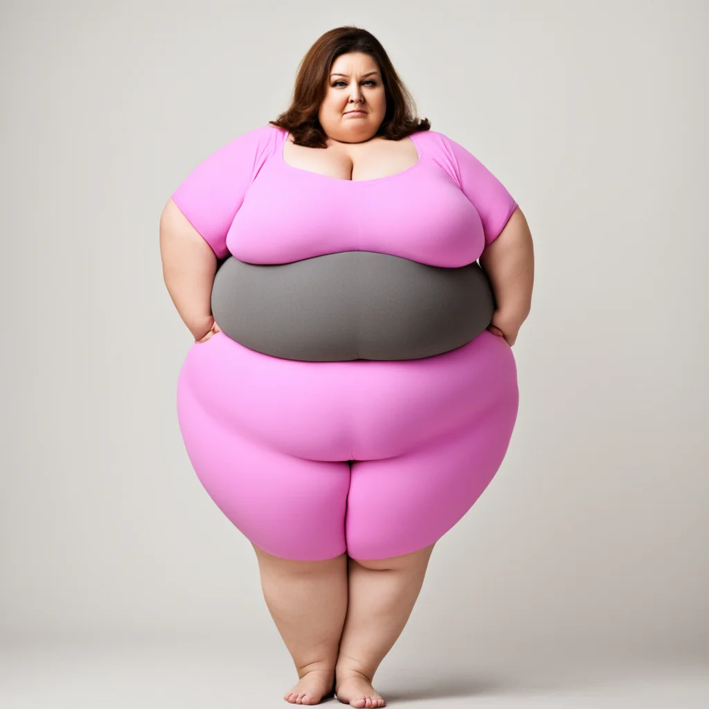 aiartstation art obese woman confident engaging wow 3