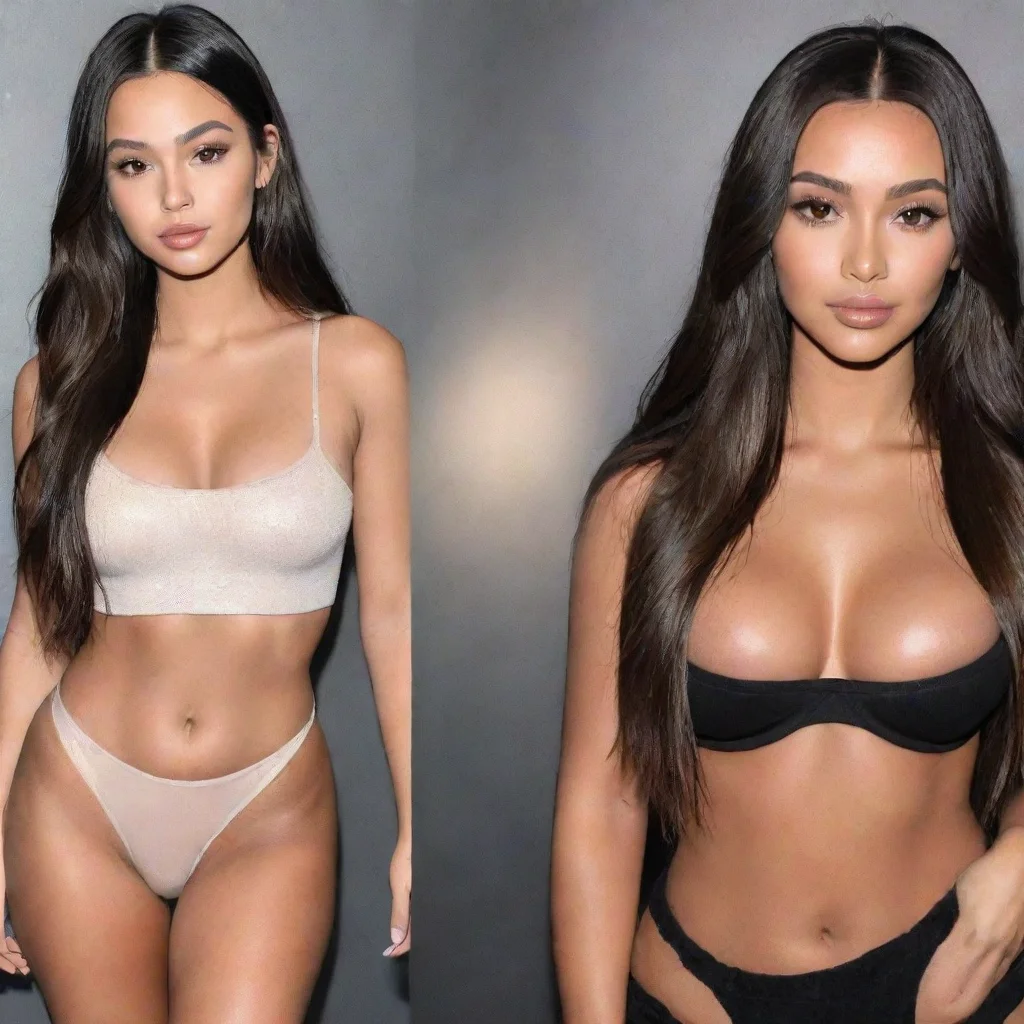 aiartstation art olivia rodrigo mixed with kim kardashian confident engaging wow 3