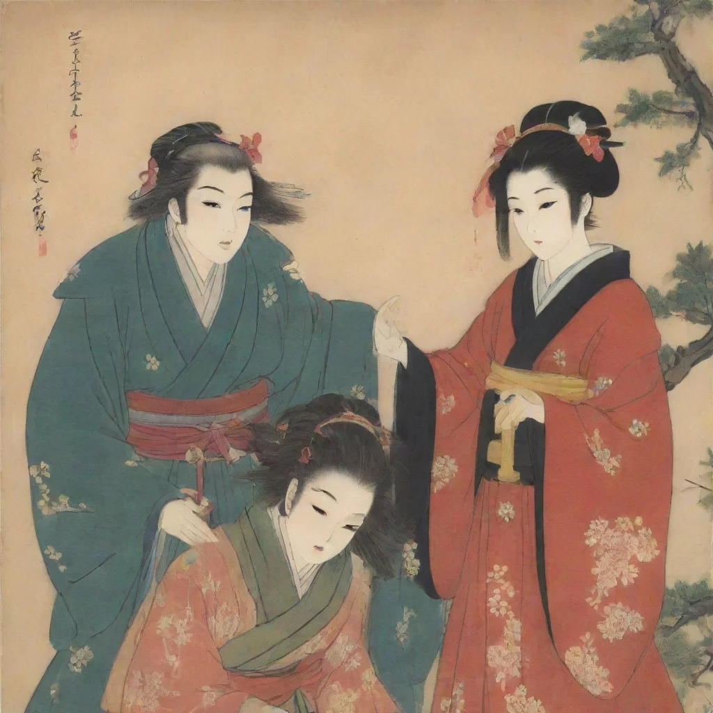 artstation art otome set in the edo period confident engaging wow 3