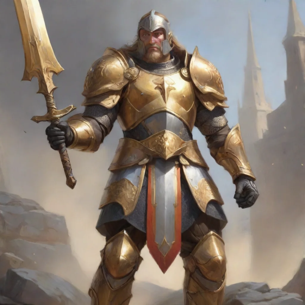 aiartstation art paladin confident engaging wow 3