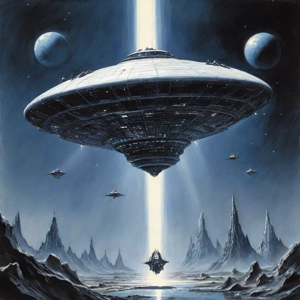 aiartstation art perry rhodan spheric spaceships ink confident engaging wow 3