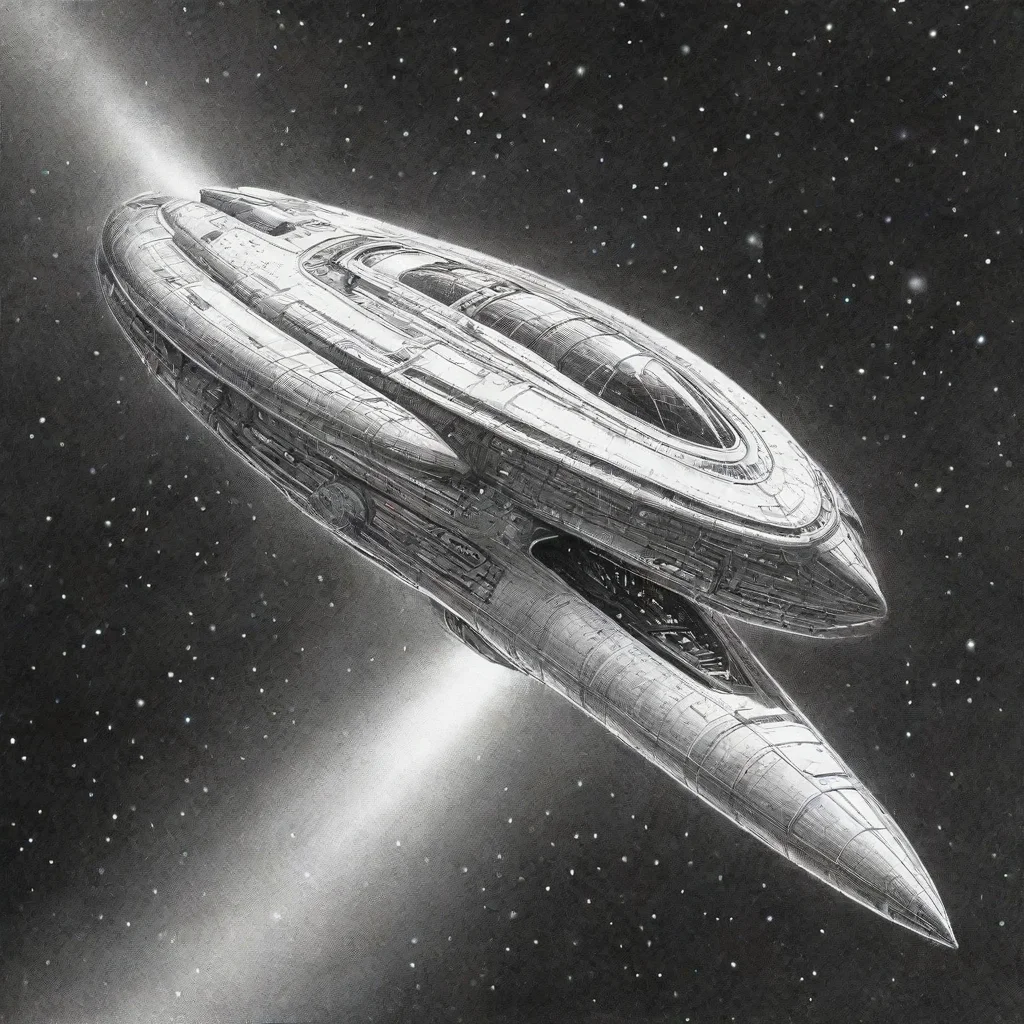 aiartstation art perry rhodan stippling drawing spaceship confident engaging wow 3