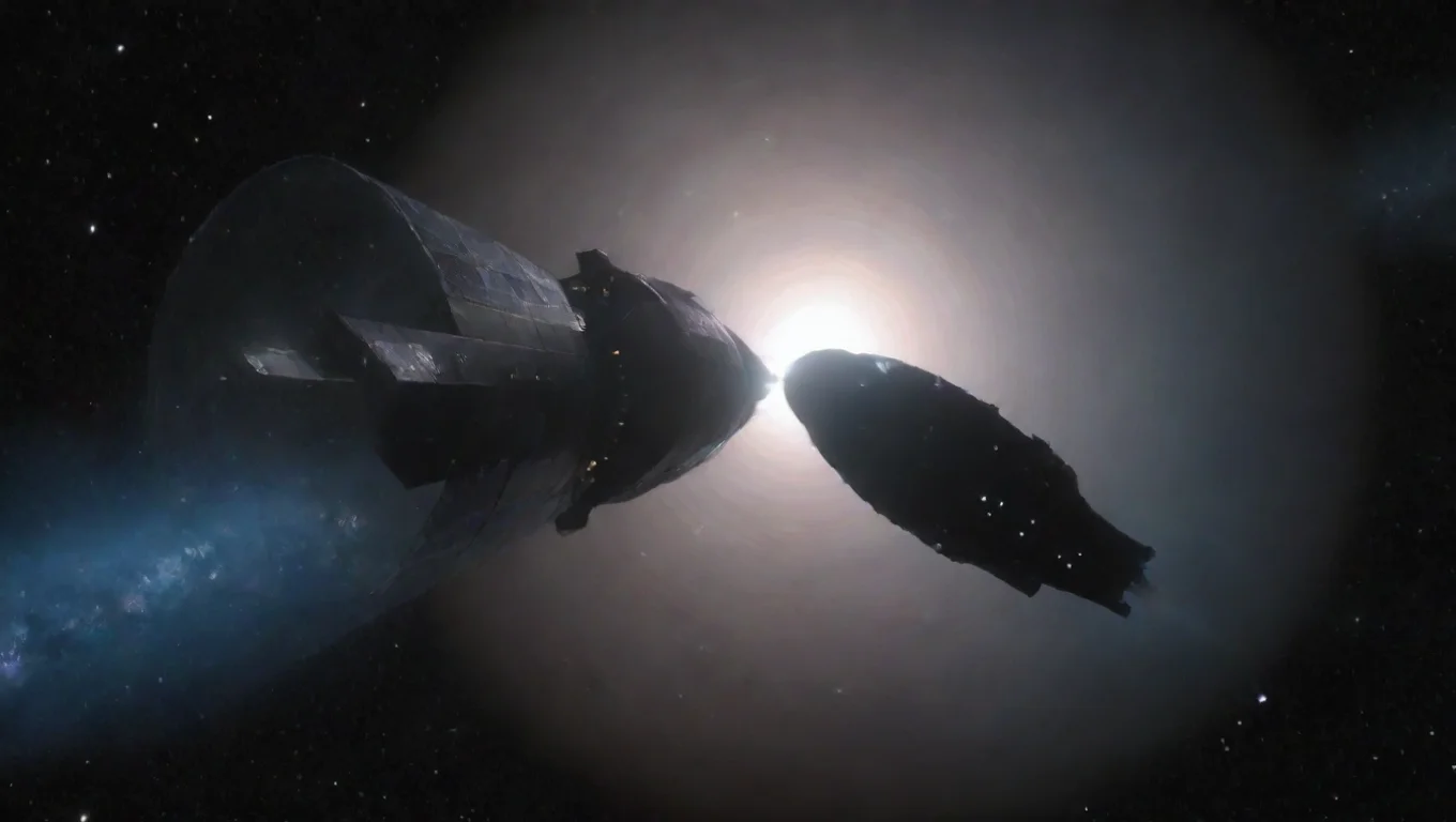 aiartstation art personal spacecraft going into wormhole confident engaging wow 3 widescreen